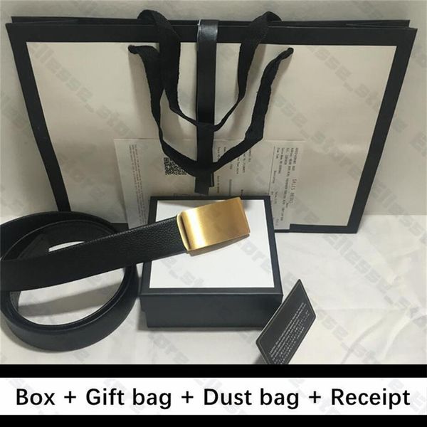 

with box gift bag dust bag receipt belt real cowhide genuine leather fashion mens womens belts snake gold buckle men d2815, Black;brown