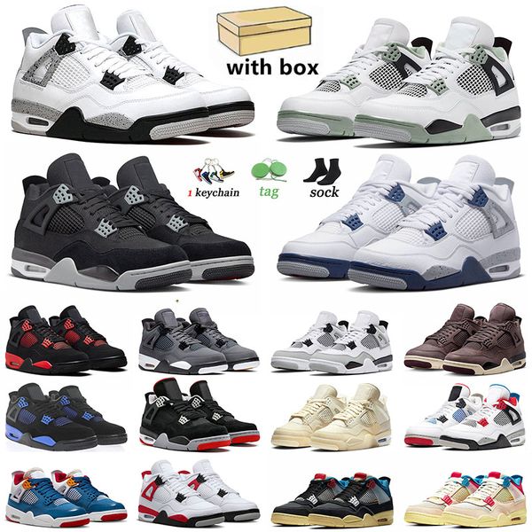 

jumpman 4 4s midnight navy basketball shoes j4 trainers 36-47 violet ore black canvas white cement seafoam university blue pn dust sports sn