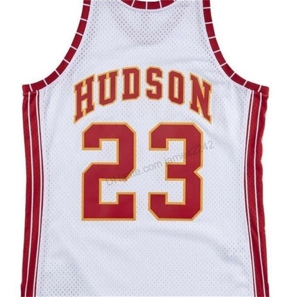Nikivip billig Custom Retro #23 Lou Hudson M Basketball-Trikot-Männer Allgenähte Weiß beliebig 2xS-5xl Name oder Nummer Vintage