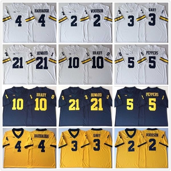 SJ98 NCAA Michigan Wolverines футбольный колледж 2 Чарльз Вудсон Ши Паттерсон 4 Джим Харбох 5 Jabrill Peppers 21 Desmond Howard 10 Том Брэди