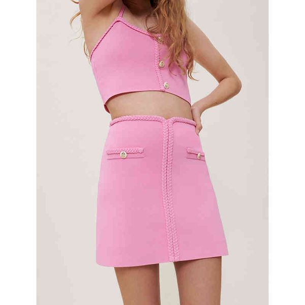 

skirts meje spring design women's pink knitted mini skirt 2mtw, Black