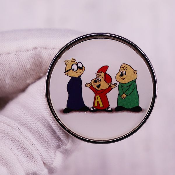 

retro comic cartoon character pin badge, Blue