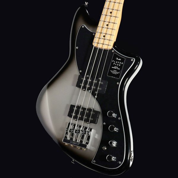 

player plus active meteora bass maple silverburst electric guitar