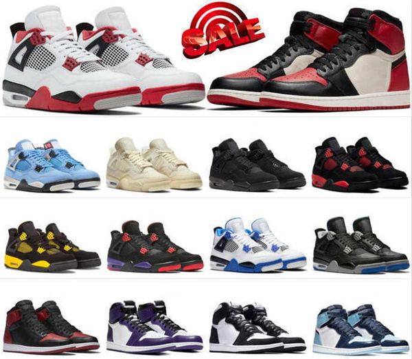 

mens royal patent bred 1 basketball shoes 1s university blue high dark mocha twist light smoke grey chicago unc basketball shoe men, Black