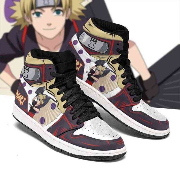 

temari shoes skill costume boots anime sneakers, Black