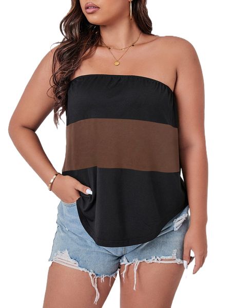 

plus two tone tube d6dk#, Black