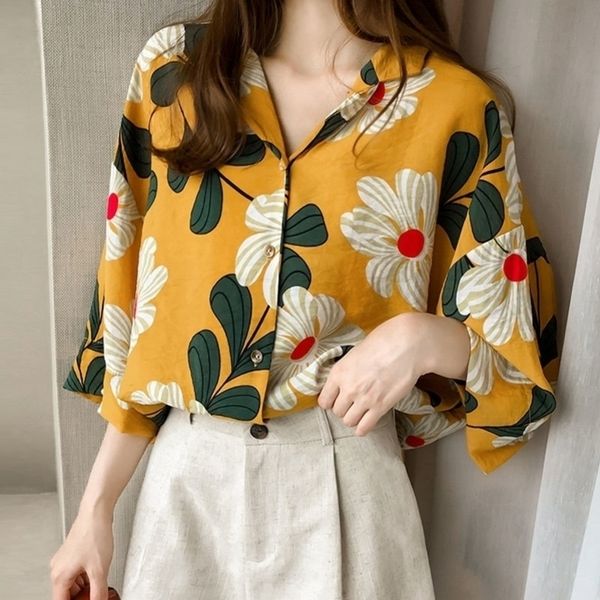 

plus size 3xl 4xl blouse printed chiffon blouse shirt fashion vneck summer shirt female blusa feminina a55 y200622, White