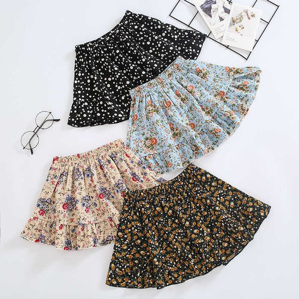 

summer baby girls tutu skirts kids elastic waist girl princess floral skirt chiffon children qz242, Blue