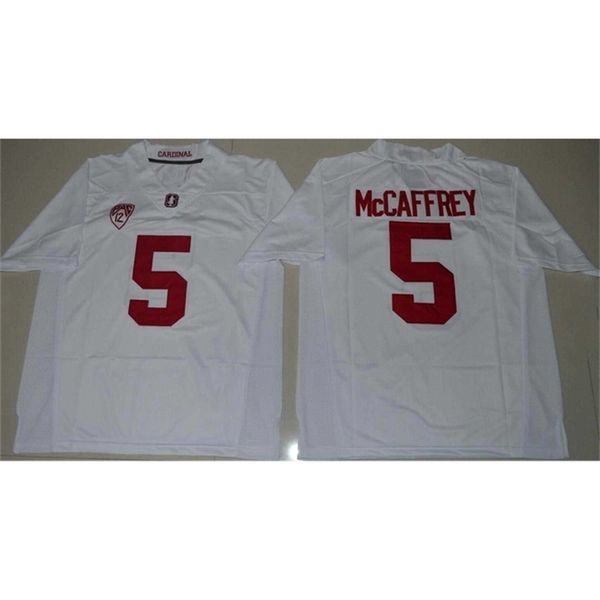 Sj98 NCAA Stanford Cardinal Christian McCaffrey 20 Bryce Love Jersey Weiß Rot Home Away genähte Herren-College-Fußballtrikots