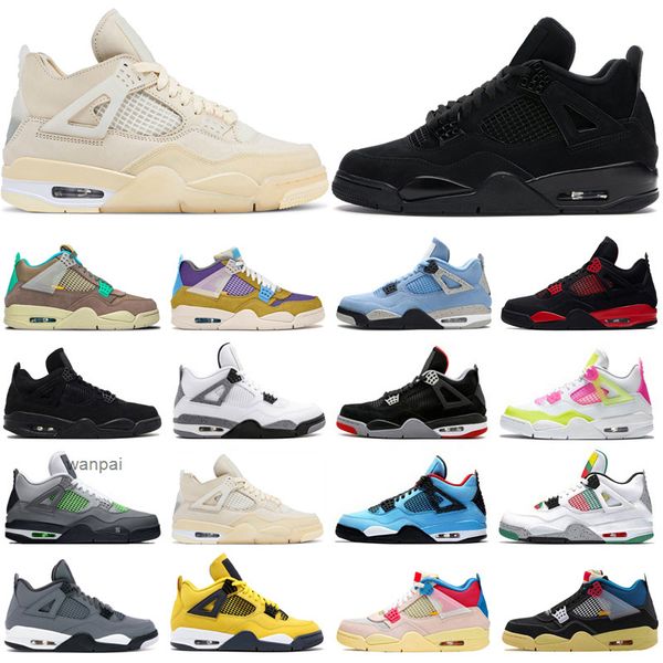 

ale 4s red thunder basketball shoes jumpman 4 for men women university blue white oreo taupe haze desert moss mens trainers sport