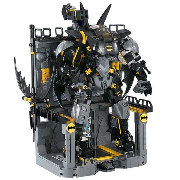 

1124 pcs bricks batman hellbat set super heroes model building blocks boys birthday christmas gift kids toy for children c0119241m