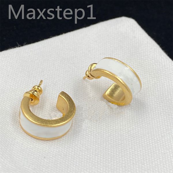 

ear clips designer women earrings luxury ladies stud fashion forward luxurious earring initial jewelry stainless earrings maxstep1, Golden;silver