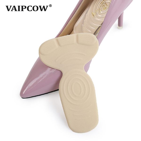 

t-shape high heel grips liner arch support ortc shoes insert insoles foot heel protector cushion pads for women, White;pink