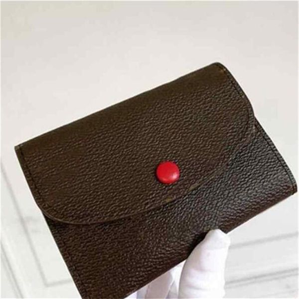 

2022 wallet designers tote bag fashion handbags bags purses credit card holder wallets zippy coin purse248o, Red;black