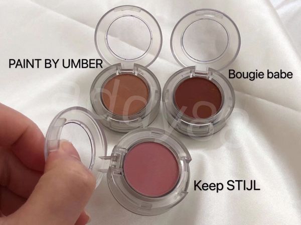 Maquiagem para olho de maquiagem 3 cor prensada à prova d'água pigmentada com duradouro m foste m sombra blush pó 1.5g