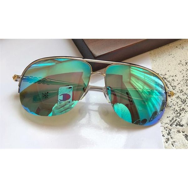 

fashion popular designer sunglasses rehab york premium style designer eyewear pilot frame steampunk style uv400 lens, White;black