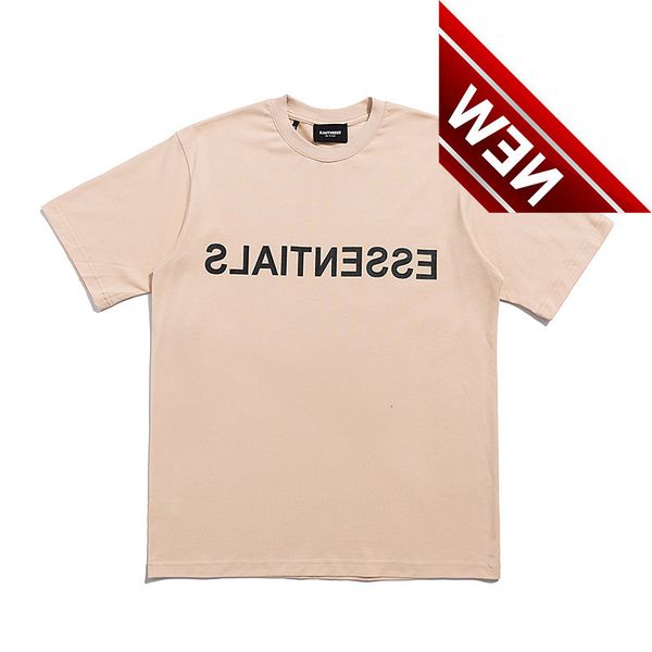 

street fashion new fog summer essentials multi thread chest letter leisure high street short sleeve t-shirt men's, White;black