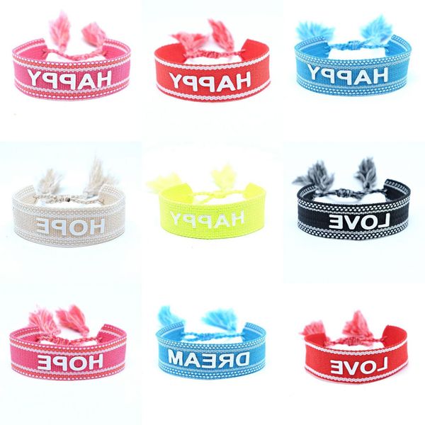 

creative glue three-dimensional embroidery letter bracelet woven national style su, Golden;silver