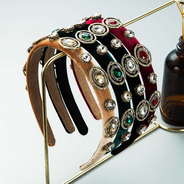 

heming hair hoop korean simple alloy accessories head fashion face washing net red same hairpin headdress, Silver
