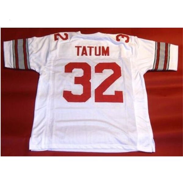 MIT Custom Men Yourn Women Wintage Ohio State Buckeyes #32 Jack Tatum Football Jersey Size S-4xl или пользовательский