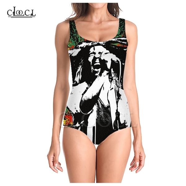 

singer reggae creator bob 3d print girls onepiece swimsuit bathing suit sleeveless slim summer swimwear w220617, White;black