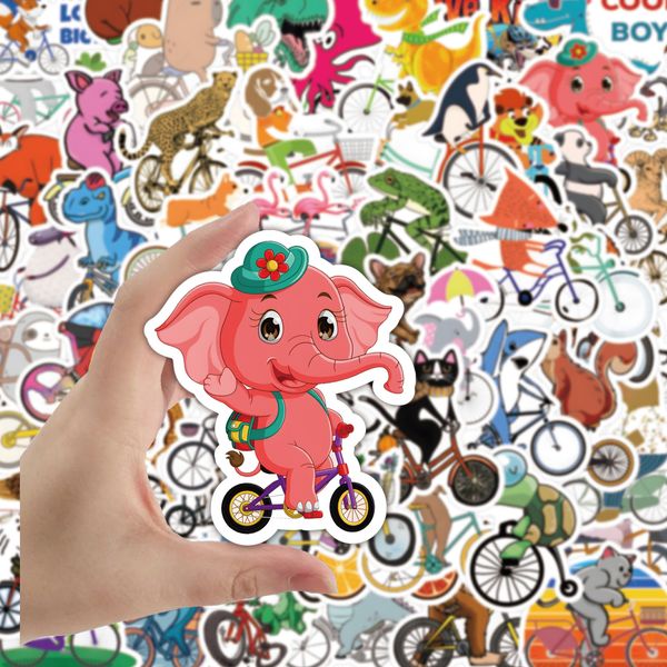 Adesivos de skate de 60pcs Animais de bicicleta de bicicleta para carros Scrapbooking de scrapbooking de lápis Diário de laptop Planejador de laptop Decoração álbum Kids Toys DIY Decals