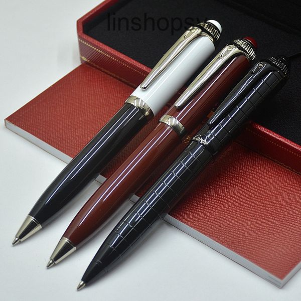 

high-quality office writing signature pen dent copper coin pattern streamline brand ballpoint pens for student gift k116, Blue;orange