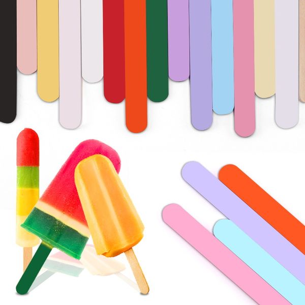 Bunte Eiscreme-Sticks Acryl Kuchen Topper Gold Spiegel Stick für Geburtstagsfeier Eiscreme Dekorationen Großhandel LX4989