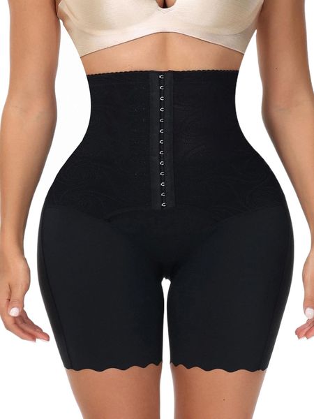 

buckle front shapewear panty j05h#, Black;red