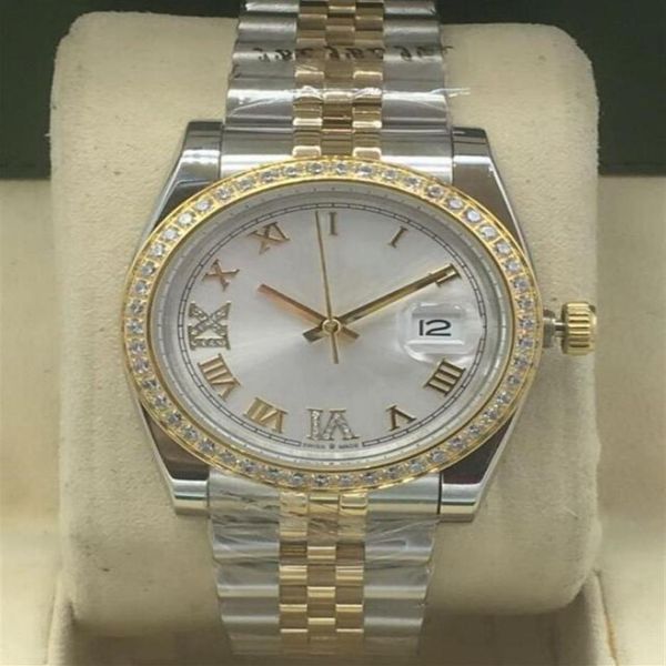 

new fashion women watch automatic mechanical watch 36mm luxury watches diamond stainless steel wristwatches lady girl wrist watch211l, Slivery;brown