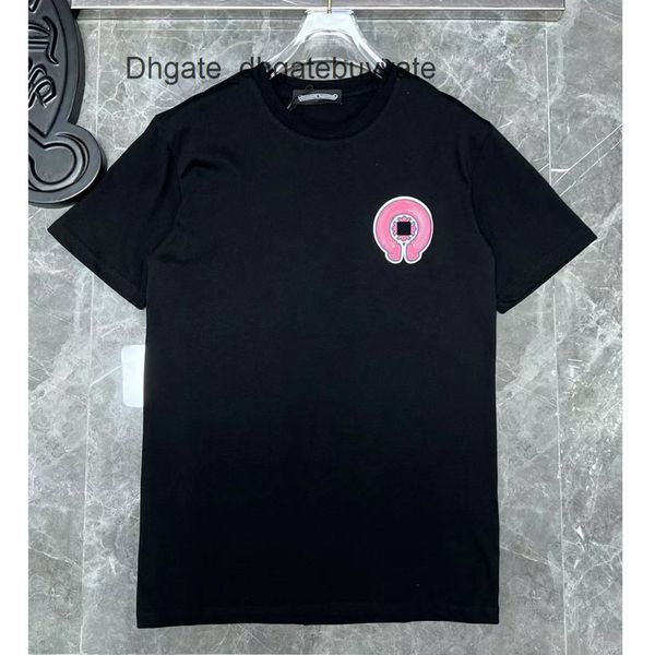 

loose ch men's t shirts brand man t-shirt luxury summer women cross sanskrit tees letter designer tshirts boy fashion round neck shirt, White;black