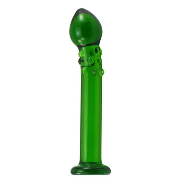 Carino liscio verde cristallo plug anale perline vaginali massaggio masturbazione giocattoli sexy per adulti per uomini donne coppie articoli di bellezza gay