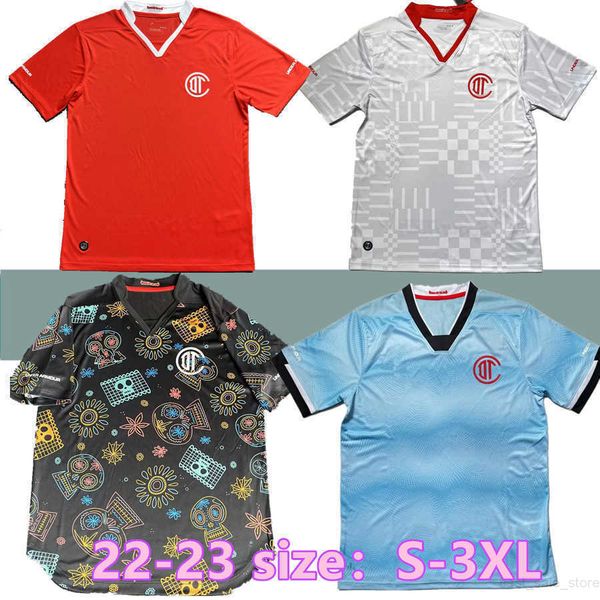 

22 23 liga mx toluca soccer jerseys 2022 2023 f. uribe sambueza e. vega camiseta de hogar red ajuste tercer jersey hombres kits de ninos, Black;yellow