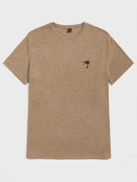 

men embroidery coconut tree b3oo#, White;black