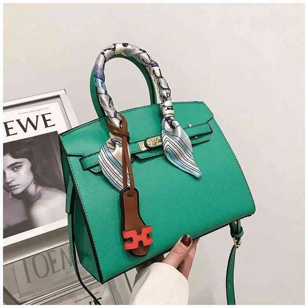 

luxury trend handbags birkins bag women's 2022 korean fashion simple ins versatile messenger single shoulder tote lqum