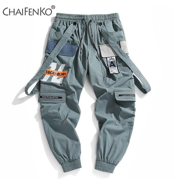 

mens pants chaifenko jogger leisure sports trousers men hip hop st 220823, Black
