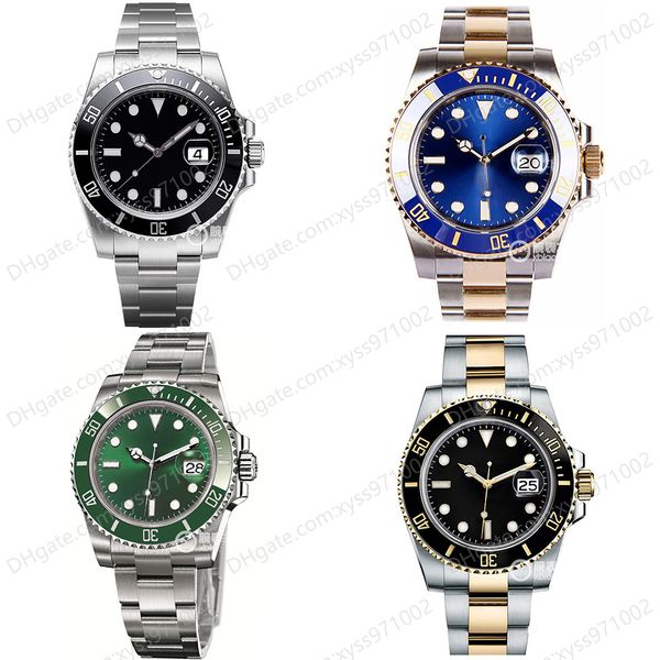 

fashion men's watch asian factory made 2813 automatic mechanical wrist watch 116610 40mm dial ceramic bezel 116613 stainless steel rose, Slivery;brown