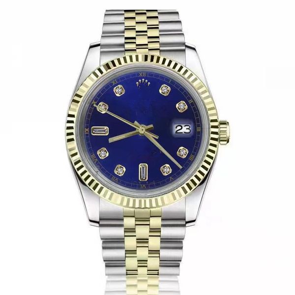 

mens automatic mechanical aaa watch 41mm 126233-0043 stainless steel wristwatches sapphire luminous millennium classic watch montre de luxe, Slivery;brown