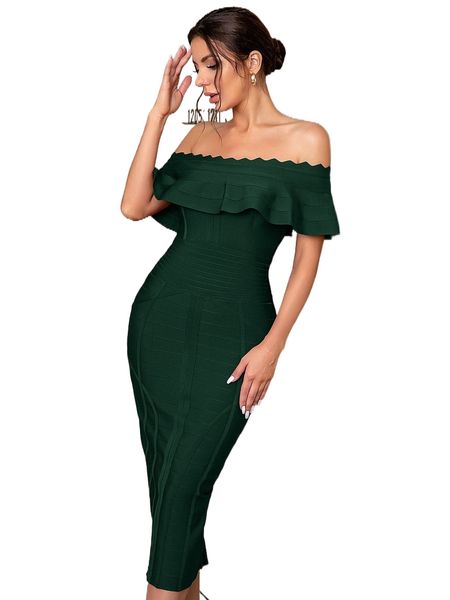 

adyce back split off shoulder formal bodycon bandage dress d6hb#, Black;gray