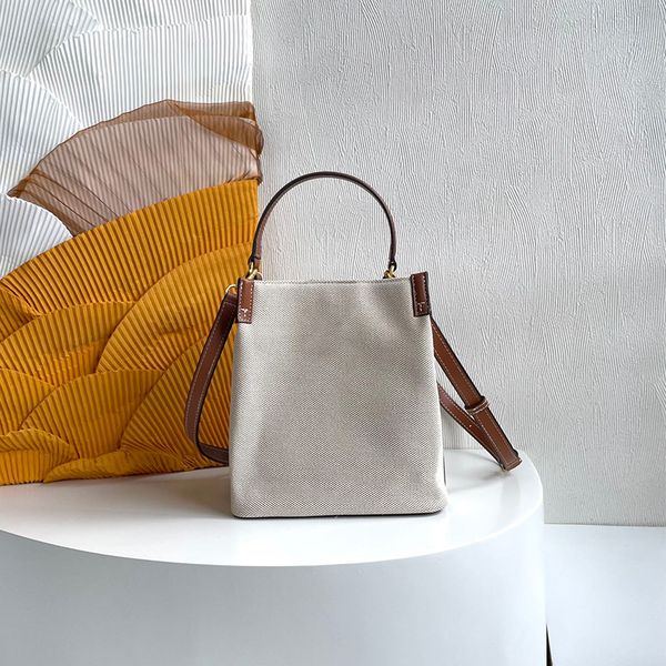 

5a designer luxury ladies handbag messenger bags business purses men formal wallet canvas fashion classic plain bucket bag with box dust bag