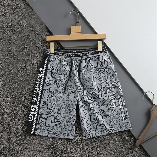 

swimwear new luxury summer fashion mens swimwear beach shorts premium casual surf alphabet print men board short swim232a, Brown;gray