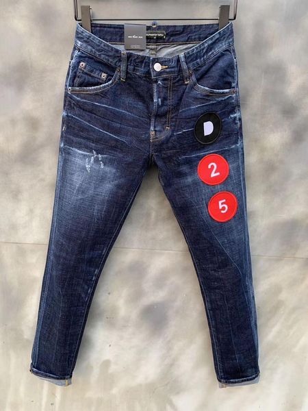 

guy d2 dsq dsquare brand jeans 5 blue cadet wash skater jeans skinny ripped cool causal hole denim fashion brand fit 2 s s pit 1cjd