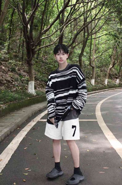 

men's fashion trend new personality casual brand shorts wholesale season main line number flocking letter drawstring american high stre, White;black