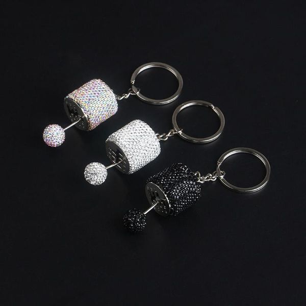 Decorações de interiores Fashion Luxury Car Keychain for Women Bag Key Teclaring Gifts Gadget Styling Pink Accessories