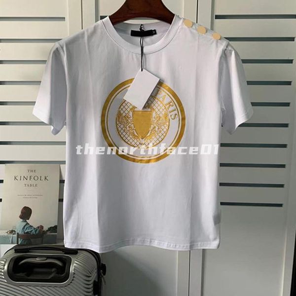 

22ss designer letter printed t shirts tee fashion high street short sleeves summer casual t-shirt breathable men women crew neck tees, White;black