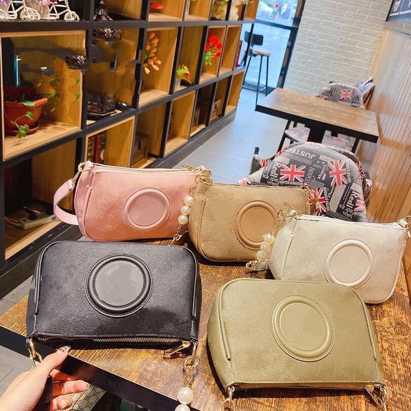 

fashion pearl shoulder bag new style women axillary package handbag letter printing womens handbag designer retro cross body handbags