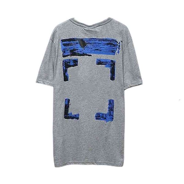 

off men's t-shirts trendy st graffiti print and women's short couple's bottom shirt half sleeve t-shirt, White;black