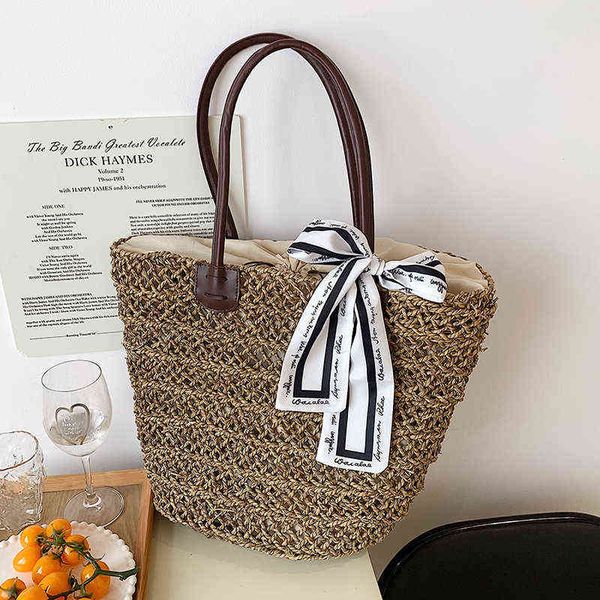 

evening bags veryme summer trend straw popular hit color handbags for women 2022 luxury design tote bohemian resort weave shoulder pack 2205