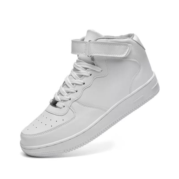 

white high basketball shoes women mens basketball sneakers causal breathable comfortable sports trainers size 47 new1532108