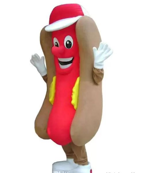 Hot Dog Hotdog Maskot Kostümü Yetişkin Boyutu Fantezi Elbise Karikatür Karakter Partisi Kıyafet Yetişkin Fabrika Doğrudan Satış